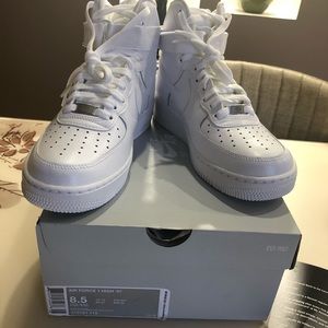 Nike High top white 07 air force 1 high